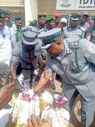 Nigeria Customs intercepts N500m ammunition hidden in sacks of garri 